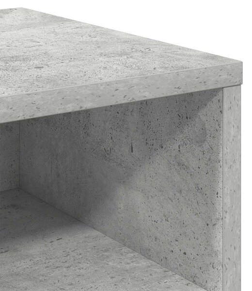 Betonszürke szerelt fa éjjeliszekrény 40 x 30 x 30 cm