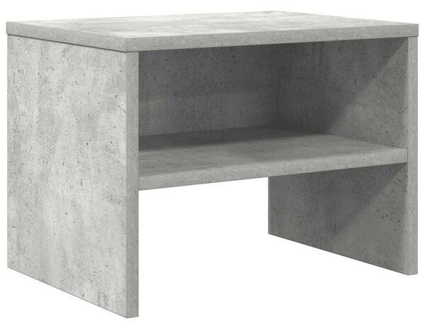 Betonszürke szerelt fa éjjeliszekrény 40 x 30 x 30 cm