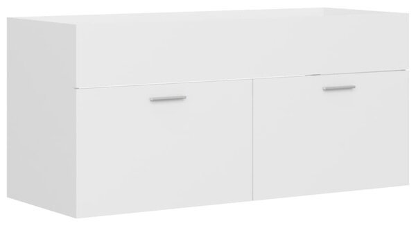 Fehér szerelt fa mosdószekrény 100 x 38,5 x 46 cm