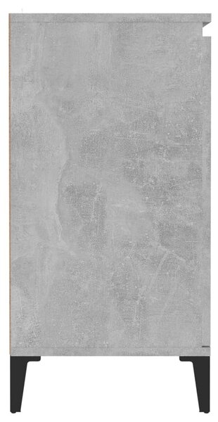 Betonszürke szerelt fa tálalószekrény 60 x 35 x 70 cm