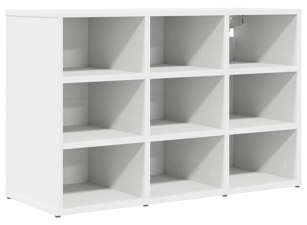 Cipősszekrény polcokkal Fehér 77.5 x 30 x 51 cm Faanyag