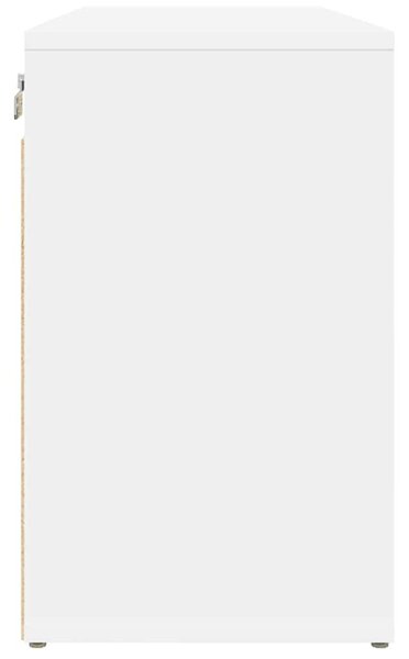 Cipősszekrény polcokkal Fehér 77.5 x 30 x 51 cm Faanyag