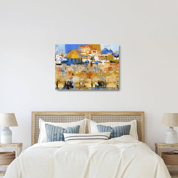Kép - siratófal, Jerusalem, Israel (üvegen) (70x50 cm)