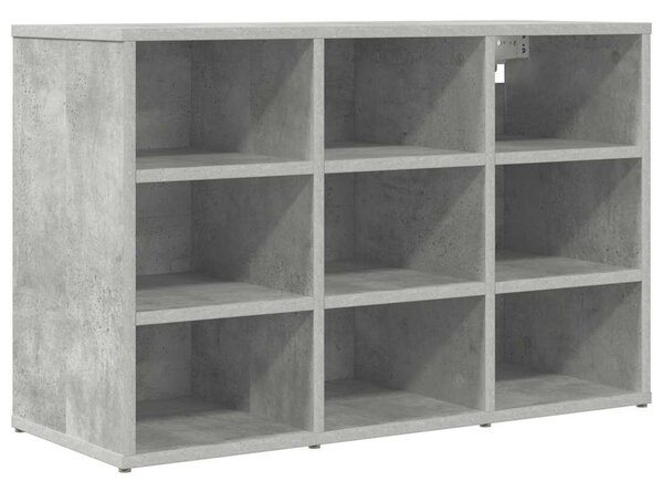 Cipősszekrény polcokkal Beton szürke 77.5 x 30 x 51 cm Faanyag