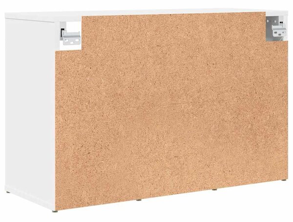 Cipősszekrény polcokkal Fehér 77.5 x 30 x 51 cm Faanyag