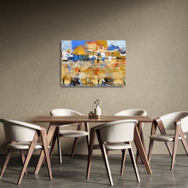 Kép - siratófal, Jerusalem, Israel (üvegen) (70x50 cm)