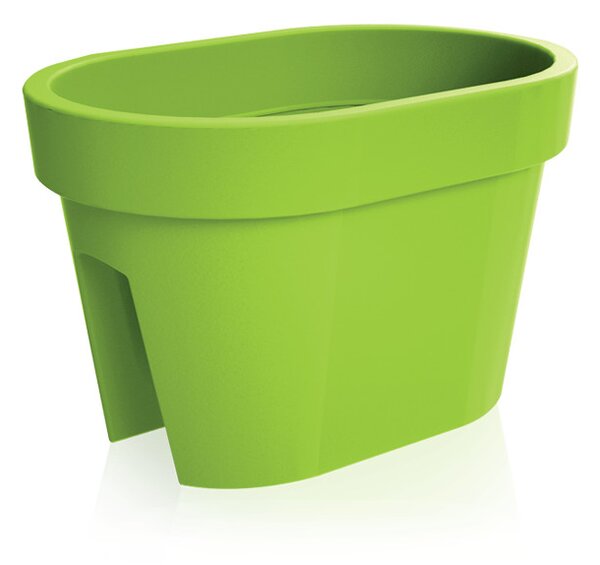 Lofly Railing Műanyag Erkélykorlát Virágtartó Lime 40 cm