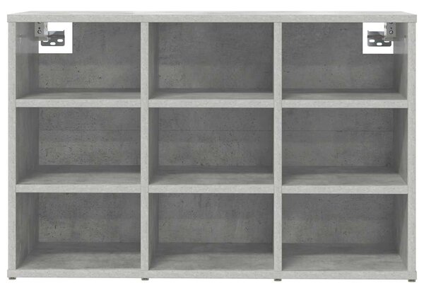 Cipősszekrény polcokkal Beton szürke 77.5 x 30 x 51 cm Faanyag