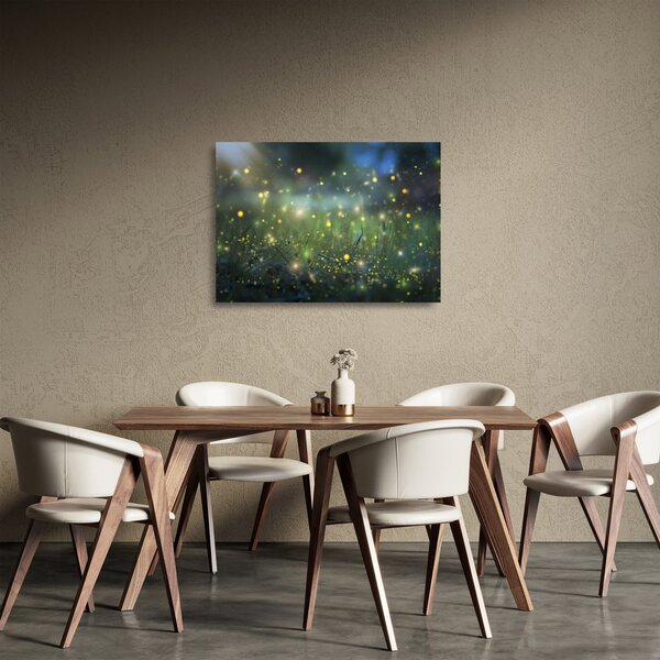 Kép - varázslatos éjszaka (üvegen) (70x50 cm)