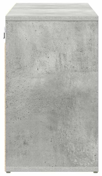 Cipősszekrény polcokkal Beton szürke 103 x 30 x 51 cm Faanyag