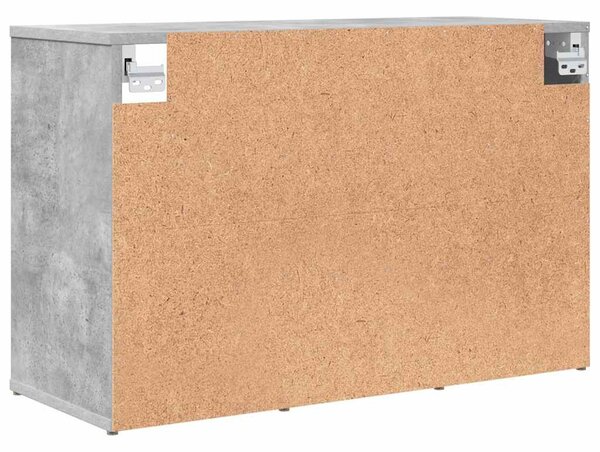 Cipősszekrény polcokkal Beton szürke 77.5 x 30 x 51 cm Faanyag