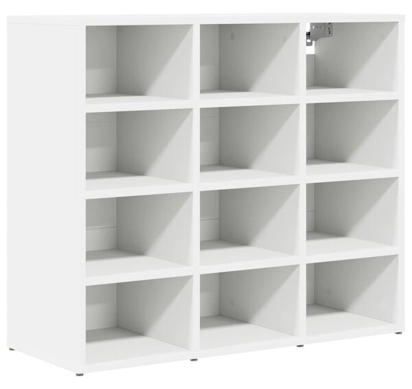 Cipősszekrény polcokkal Fehér 77.5 x 30 x 67 cm Faanyag