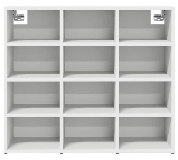 Cipősszekrény polcokkal Fehér 77.5 x 30 x 67 cm Faanyag