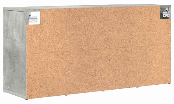 Cipősszekrény polcokkal Beton szürke 103 x 30 x 51 cm Faanyag