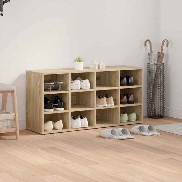 Cipősszekrény polcokkal sonoma tölgy 103 x 30 x 51 cm Faanyag