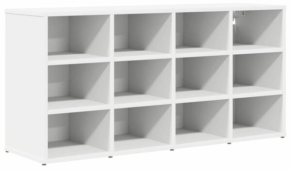 Cipősszekrény polcokkal Fehér 103 x 30 x 51 cm Faanyag