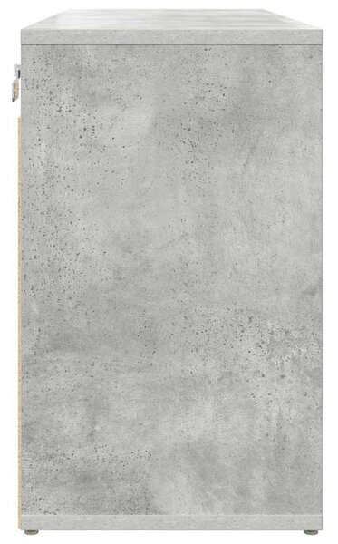 Cipősszekrény polcokkal Beton szürke 77.5 x 30 x 51 cm Faanyag