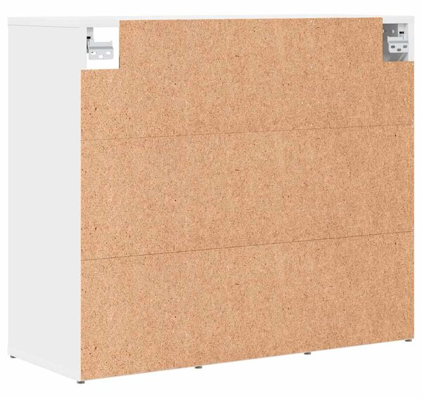Cipősszekrény polcokkal Fehér 77.5 x 30 x 67 cm Faanyag