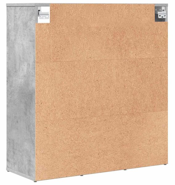 Cipősszekrény Beton szürke 77.5 x 30 x 83.5 cm Faanyag
