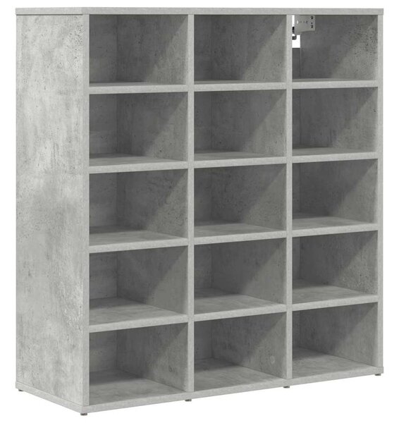Cipősszekrény Beton szürke 77.5 x 30 x 83.5 cm Faanyag