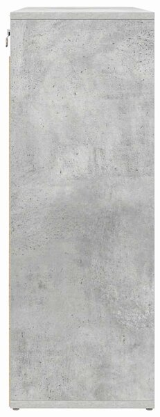 Cipősszekrény Beton szürke 77.5 x 30 x 83.5 cm Faanyag