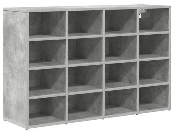 Cipősszekrény polcokkal Beton szürke 103 x 30 x 67 cm Faanyag