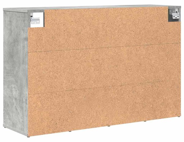Cipősszekrény polcokkal Beton szürke 103 x 30 x 67 cm Faanyag