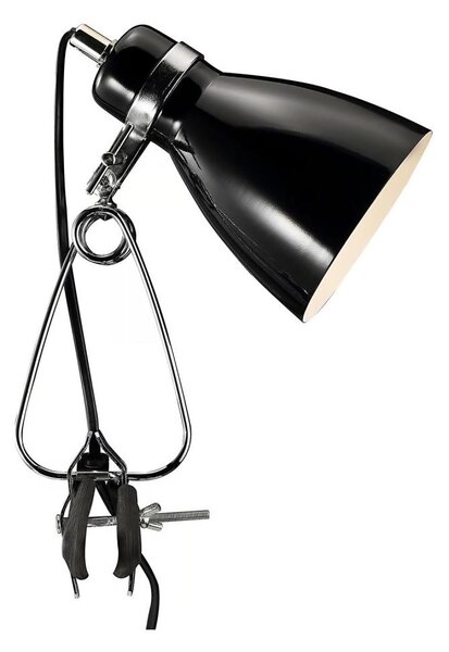 Nordlux Nordlux - Csipeszes asztali lámpa CYCLONE 1xE14/15W/230V fekete NX0156