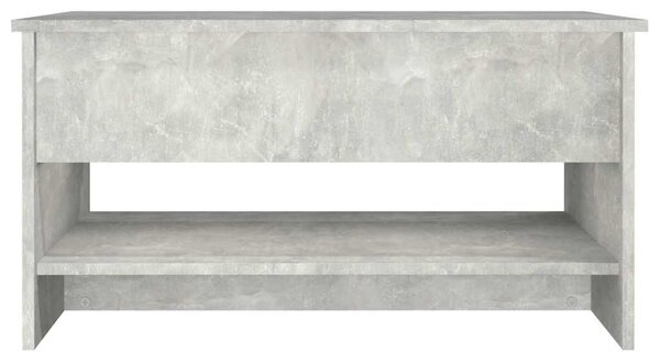 Betonszürke szerelt fa dohányzóasztal 80x50x40 cm