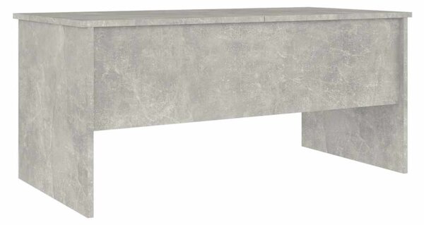 Betonszürke szerelt fa dohányzóasztal 102 x 50,5 x 46,5 cm