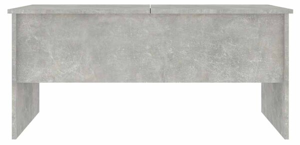 Betonszürke szerelt fa dohányzóasztal 102 x 50,5 x 46,5 cm