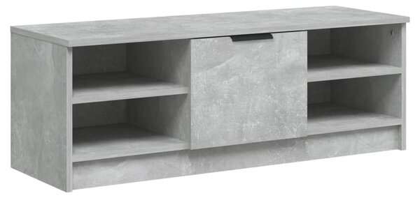 Betonszürke szerelt fa TV-szekrény 102 x 35,5 x 36,5 cm