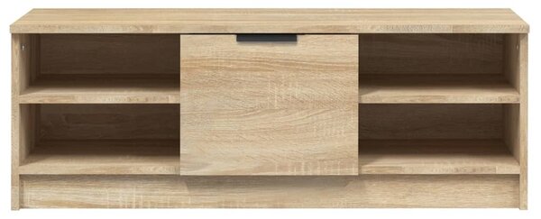 Sonoma-tölgyszínű szerelt fa TV-szekrény 102 x 35,5 x 36,5 cm