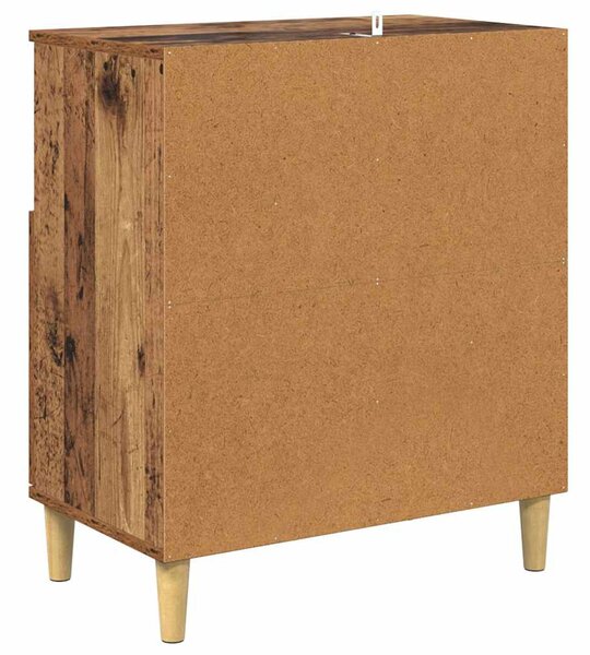 Oldalszekrények 2 pcs Öreg fa 60 x 35 x 70 cm Faanyag