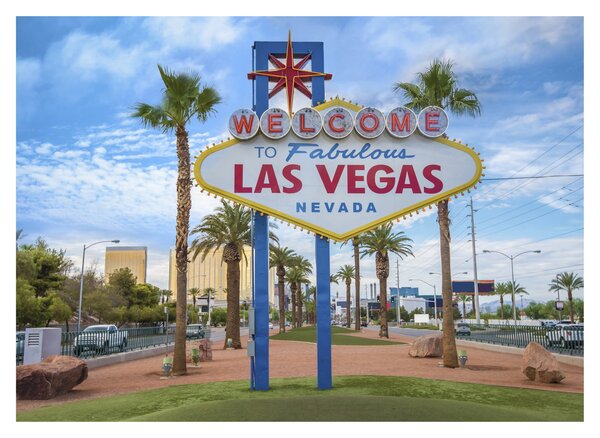 Kép - Las Vegas (üvegen) (70x50 cm)