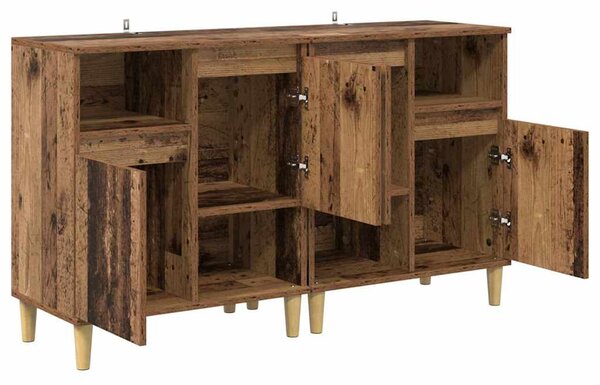 Oldalszekrények 2 pcs Öreg fa 60 x 35 x 70 cm Faanyag