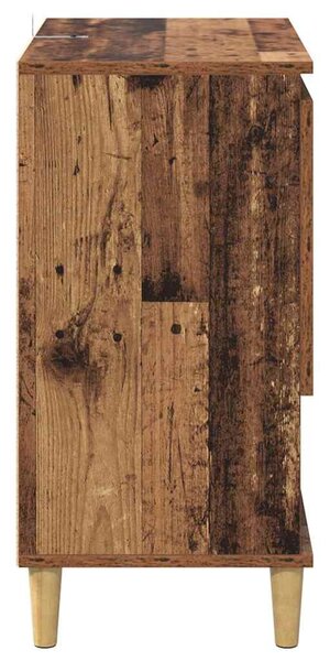 Oldalszekrények 2 pcs Öreg fa 60 x 35 x 70 cm Faanyag