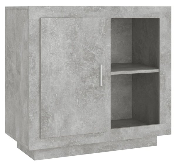 Betonszürke színű tálalószekrény 80 x 40 x 75 cm