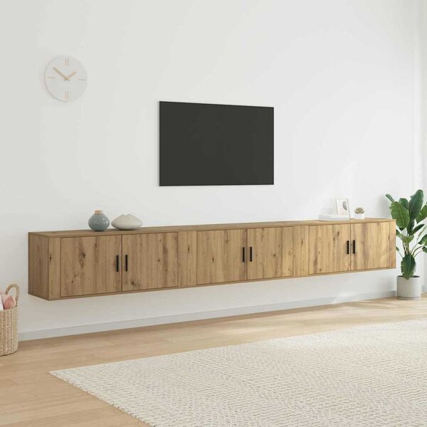 VidaXL Fali TV szekrény szett 3 pcs Artisan tölgy 100 x 34,5 x 40 cm