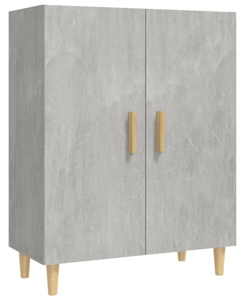 Betonszürke szerelt fa tálalószekrény 70 x 34 x 90 cm