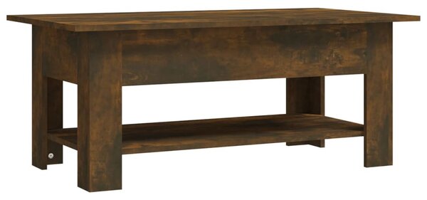 Füstös tölgy színű szerelt fa dohányzóasztal 102 x 55 x 42 cm