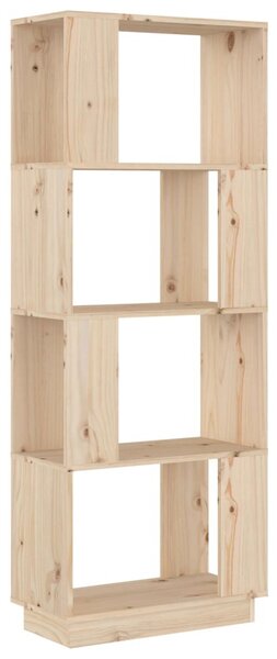 Tömör fenyőfa könyvszekrény/térelválasztó 51 x 25 x 132 cm