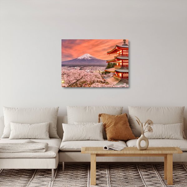 Kép - Fujiyoshida, Japán (üvegen) (70x50 cm)