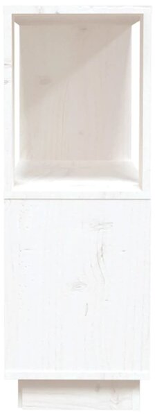 Fehér tömör fenyőfa könyvszekrény/térelválasztó 80 x 25 x 70 cm