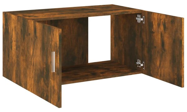Füstös tölgy színű szerelt fa faliszekrény 80 x 39 x 40 cm