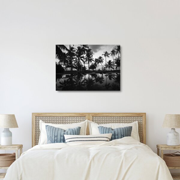 Egy trópusi sziget képe (üvegen) (70x50 cm)