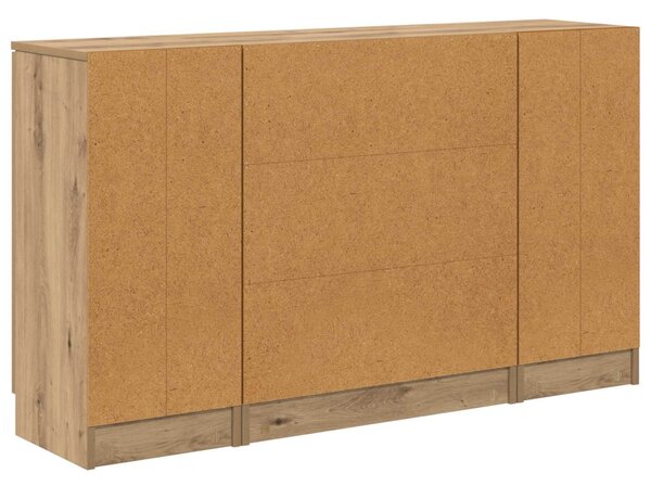 Széf fiókkal 3 pcs Artisan tölgy Faanyag