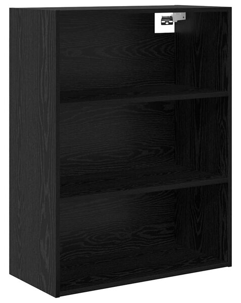 Magasfiú 2 pcs Fekete tölgy 69,5 x 34 x 180 cm Faanyag