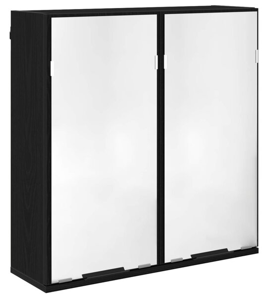 Fürdőszoba bútor szett 3 db Fekete tölgy 64,5 x 33,5 x 59 cm