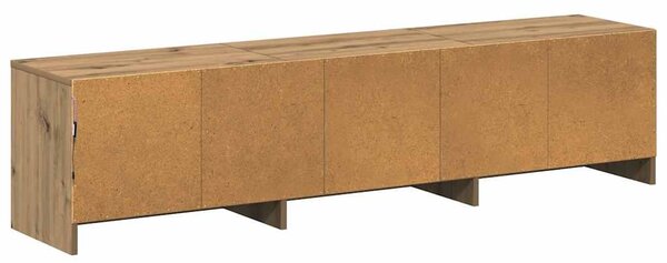 TV szekrény LED világítással Művészi tölgy 162 x 34 x 40 cm